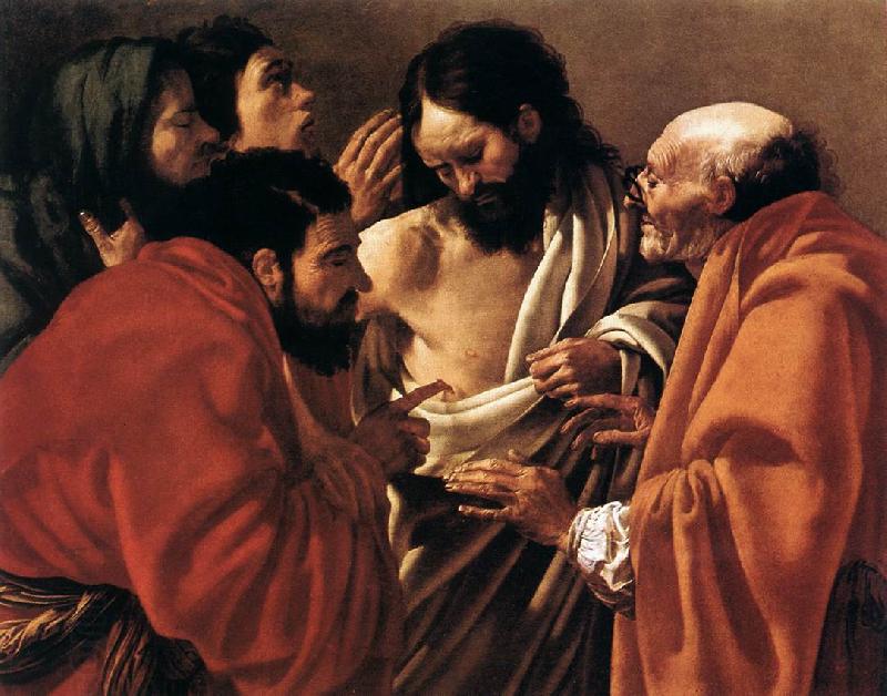 TERBRUGGHEN, Hendrick The Incredulity of Saint Thomas a oil painting picture